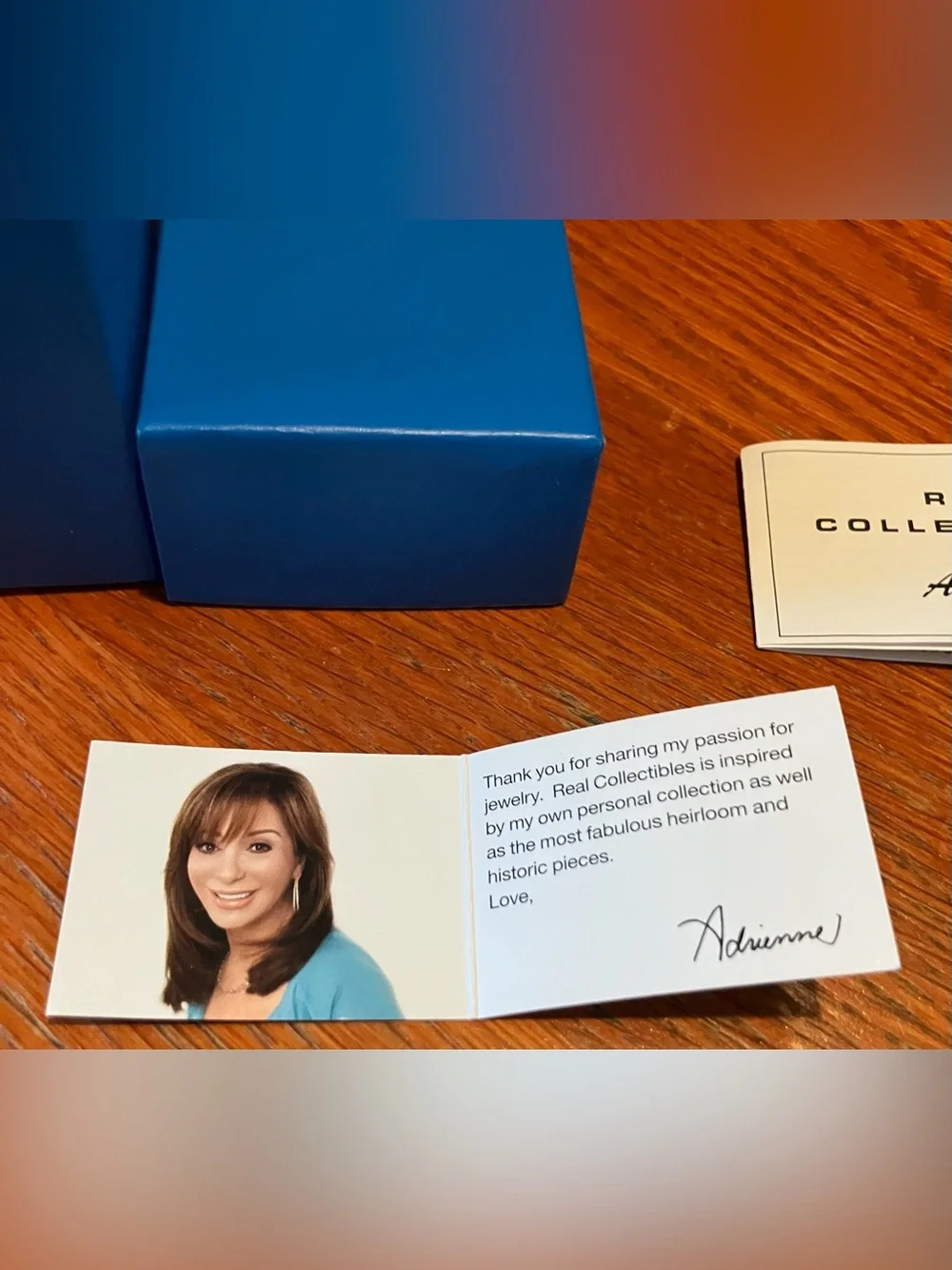 NEW in Box Real Collectibles by Adrienne Rare Crystal Mosaic Watch w/Blue Band